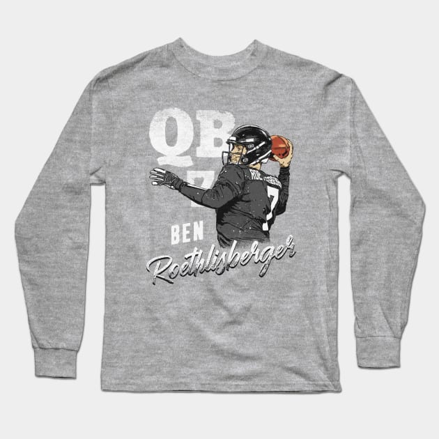 Ben Roethlisberger Pittsburgh Team Long Sleeve T-Shirt by MASTER_SHAOLIN